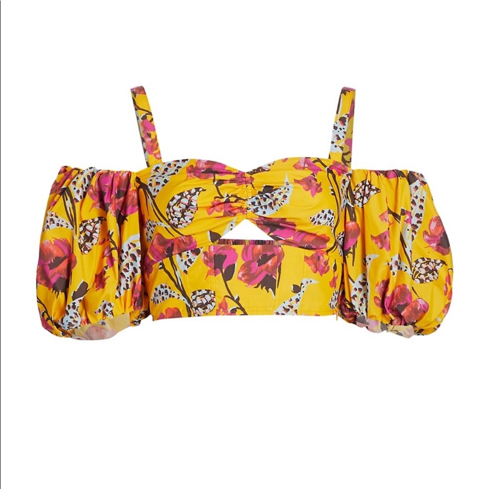 A.L.C. Melody Off-The-Shoulder Cropped Top